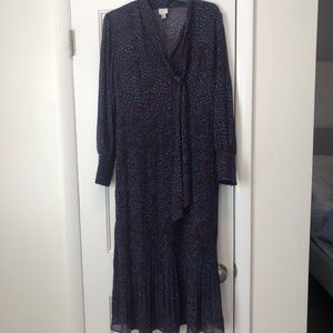 Purple and Blue Maxi long sleeve